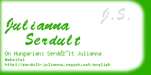 julianna serdult business card